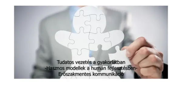Erőszakmentes kommunikáció – a tudatos vezetés nyelve